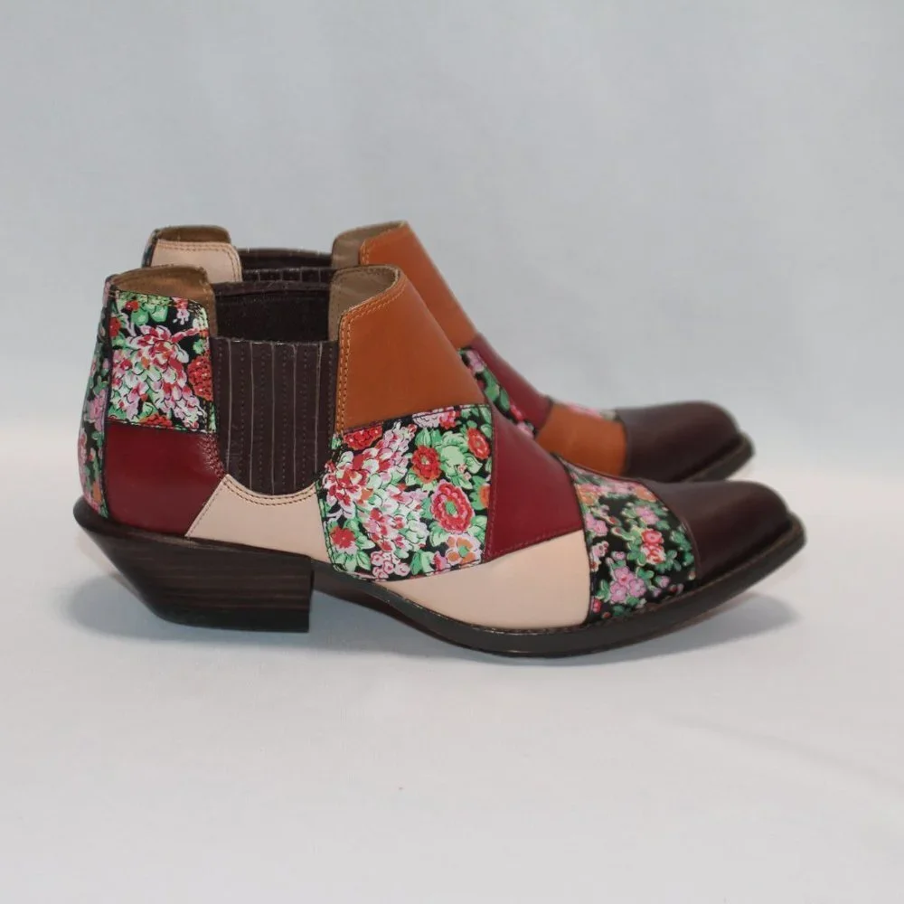 Coach Patchwork Bandit Leather Ankle Boot